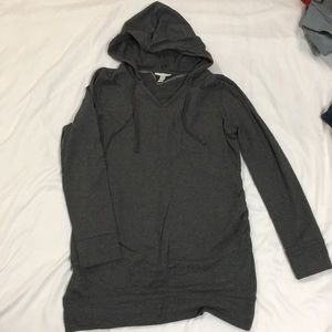 Maternity long tunic sweatshirt